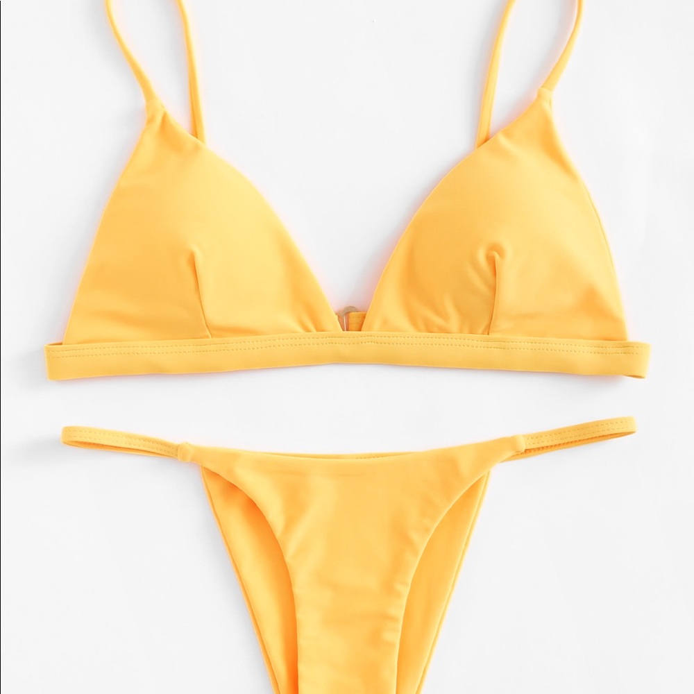 Yellow Romwe Bikini